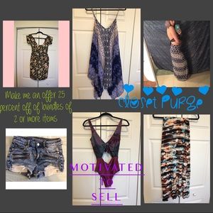 Dresses, Shorts, Jeans, Tops, Kimonos